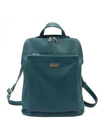 Plecak Damski MiaMore Dollaro Skóra Naturalna Kolor Morski A4 Regulowane Ramiona