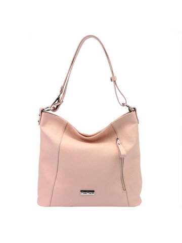 Damska Torebka Skórzana MiaMore 01-045 DOLLARO (318-010) brudny róż