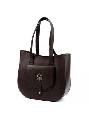 Damska Torebka Skórzana Gregorio 1729 DOLLARO ciemny brąz