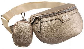 Pojemna saszetka damska na szerokim pasku Peterson