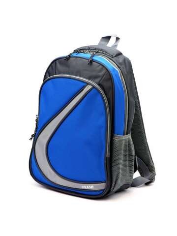 Plecak sportowy niebieski unisex Ormi 93500# duży A4 na szelkach