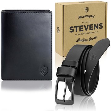 Zestaw Prezentowy STEVENS Portfel i Pasek w pudełku na prezent Dla Taty Dla Syna