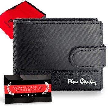Portfel męski Pierre Cardin skórzany Carbon RFID | elegancki prezent