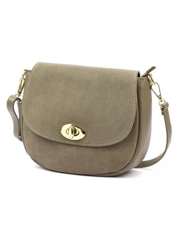 Damska Torebka Skórzana Luka 26-040 taupe