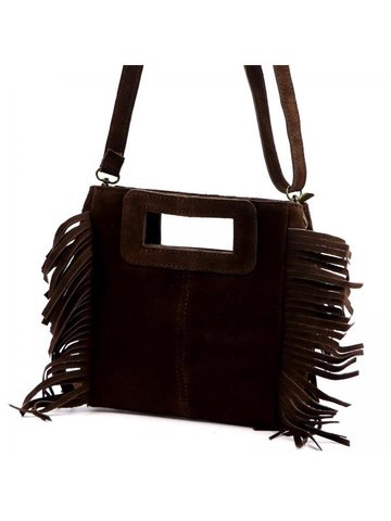 Damska Torebka Skórzana Luka 25-072 ciemny brąz