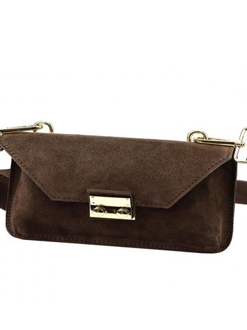 Damska Torebka Skórzana Luka 24-077 ciemny brąz