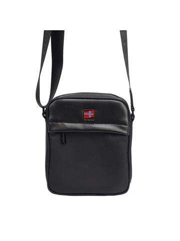 Saszetka Męska Nordee S110 Czarna Crossbody z Poliestru z Regulowanym Paskiem