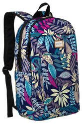 Klasyczny, damski plecak z poliestru w roślinny wzór Rovicky