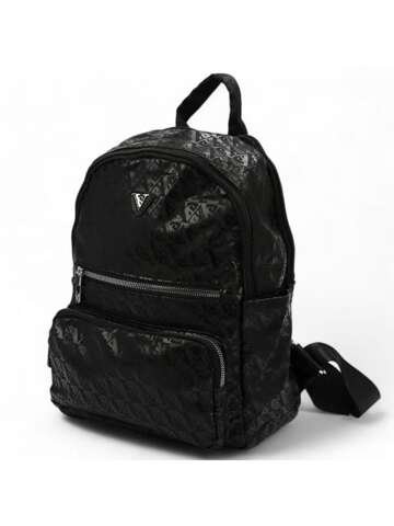 Damski plecak eko czarny średni Sergio Valentini 7172# na ramię i plecy