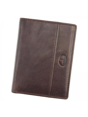 Portfel Męski Skórzany EL FORREST 859-22 RFID Ciemny Brąz Funkcja Bezpieczeństwa