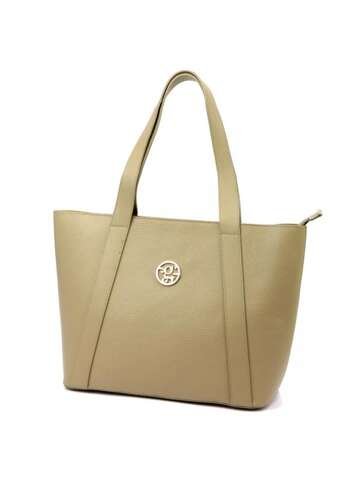 Damska Torebka Skórzana A4 Gregorio 1731 DOLLARO Duża Ciemny Beż Na Ramię