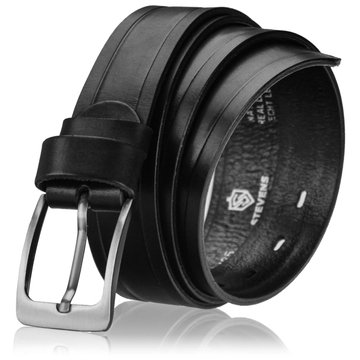 Skórzany Pasek Męski STEVENS Skóra Licowa Super Jakość