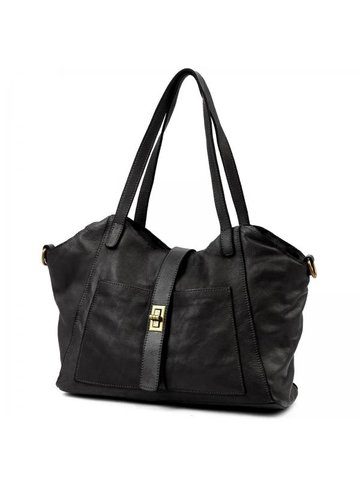 Damska Torebka Skórzana A4 VS 048 czarny