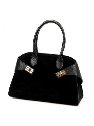 Damska Torebka Skórzana Luka 26-006 czarny