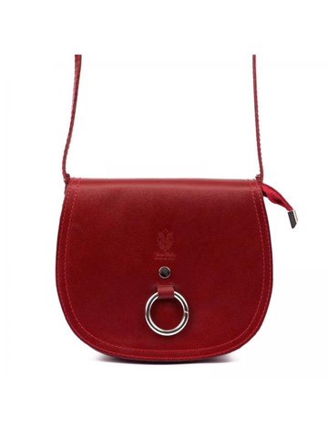 Damska Torebka Skórzana Florence 38 ciemny czerwony