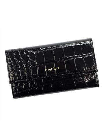 Etui na Telefon MiaMore PHONE CASE M1782-2 Czarne Eko-Skóra z Złotym Łańcuchem dla iPhone 12 Pro