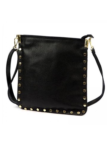 Damska Torebka Skórzana Luka 26-003 DOLLARO czarny