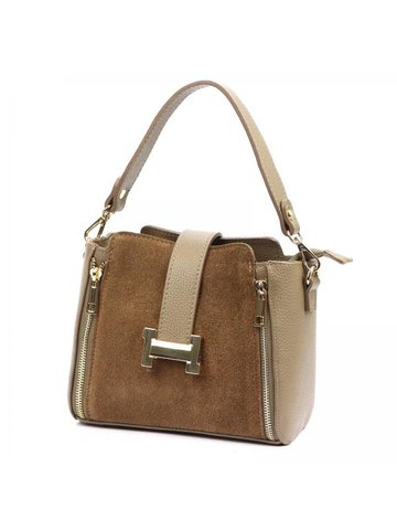 Damska Torebka Skórzana Luka 25-043 DOLLARO taupe