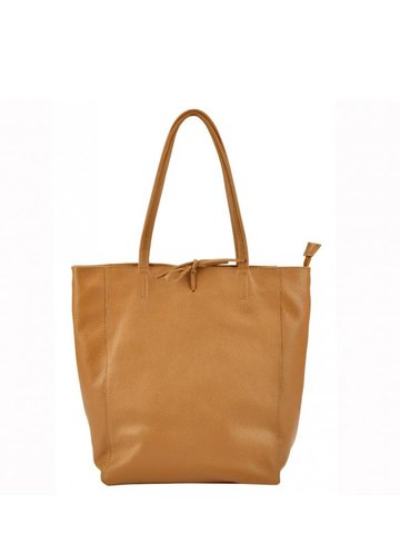 Damska Torebka Skórzana A4 Patrizia 27-002 Z camel-1