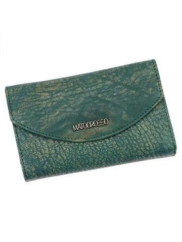 Portfel Damski Mato Grosso Skóra Naturalna Morski RFID Secure 0744-30