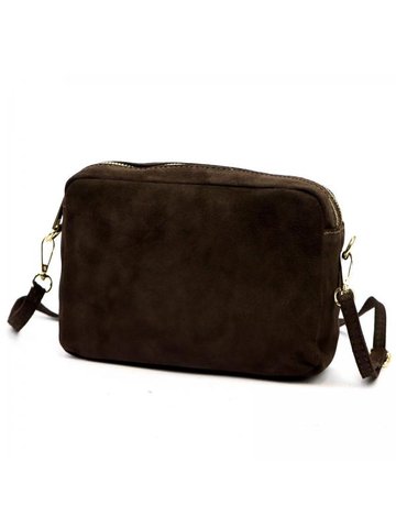 Damska Torebka Skórzana Luka 25-011 ciemny brąz