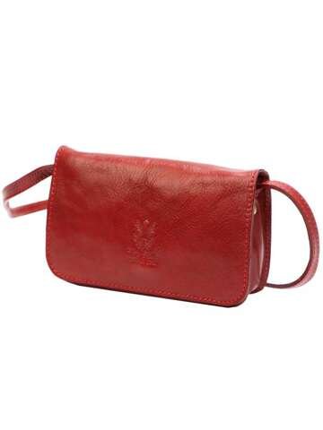 Damska Torebka Skórzana Florence 107 TAMP czerwony