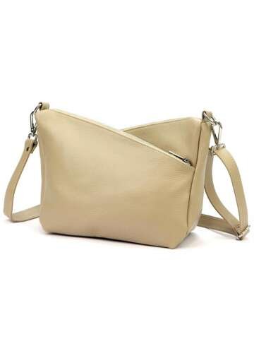 Damska Torebka Skórzana Luka 24-051 DOLLARO Średnia Listonoszka Ciemny Beż