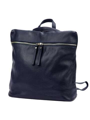 Damska Torebka Skórzana Luka 24-034 DOLLARO Granatowa Listonoszka Mieści A4