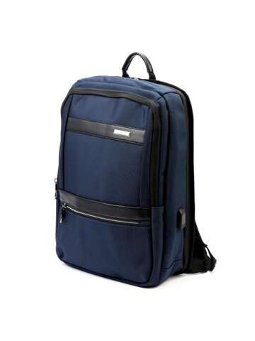 Plecak granatowy B.Cavalli BC1325 unisex miejski duży A4 na szelkach