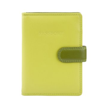 Etui na dokumenty paszport i karty Visconti RB-75 Limonkowy Multi