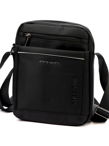 Pierre Cardin 2051 ALAN09 czarna saszetka męska na ramię sportowa casual