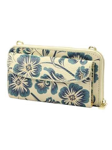 Skórzany portfel damski Gregorio G01 8823 DOLLARO wzór 2 z kieszenią na telefon