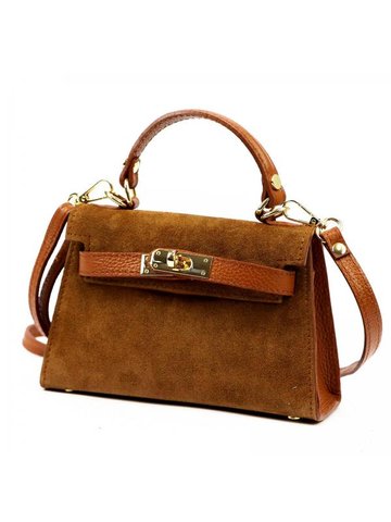 Damska Torebka Skórzana Luka 24-089 camel-2