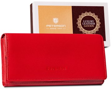 Peterson portfel skórzany PTN RD 32 GCL RED