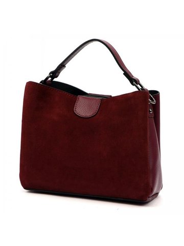 Damska Torebka Skórzana Luka 26-009 bordo