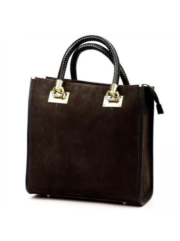 Damska Torebka Skórzana Luka 26-073 ciemny brąz