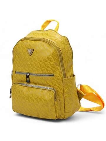 Damski plecak eko żółty Sergio Valentini 7172# średni na ramię i plecy