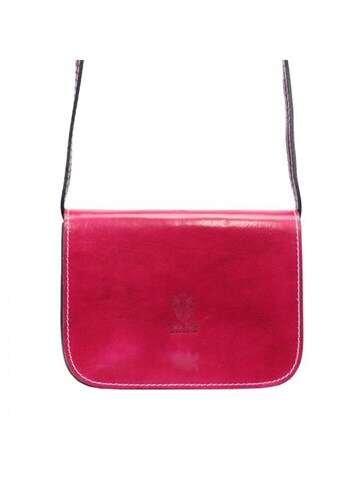 Torebka Skórzana Florence 43 Listonoszka Fuksja Camel Ze Skóry Naturalnej Na Ramię Crossbody