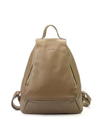 Damski skórzany plecak taupe na szelkach Pierre Cardin FRZ 1750 DOLLARO