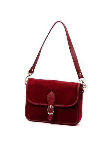 Damska Torebka Skórzana Luka 25-036 bordo
