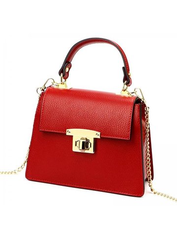 Damska Torebka Skórzana Luka 20-051 L DOLLARO czerwony