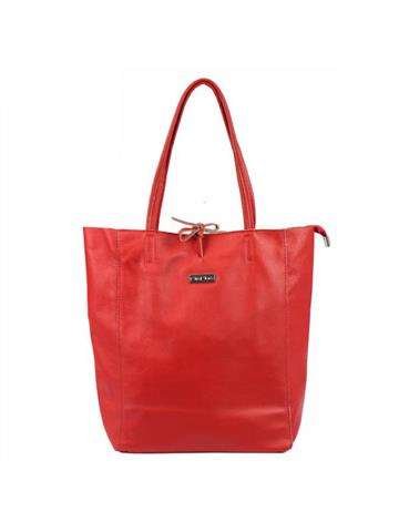 Torebka Damska MiaMore Czerwona Skórzana Shopper A4 MiaMore 01-014 Z