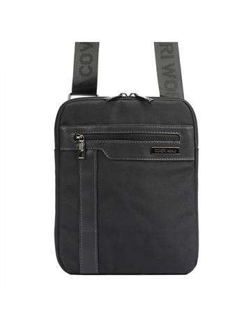 Saszetka Męska Coveri World CW2264 Crossbody Czarna z Regulowanym Paskiem Eco Skóra
