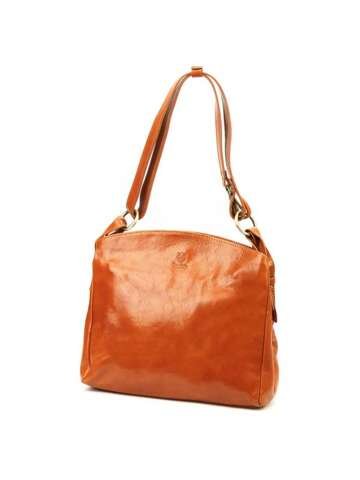 Torebka Damska Skórzana Florence 55 Camel Na Ramię Średnia