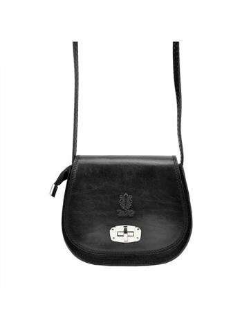 Torebka Damska Gregorio 117 Skórzana Listonoszka Czarna Na Ramię Crossbody