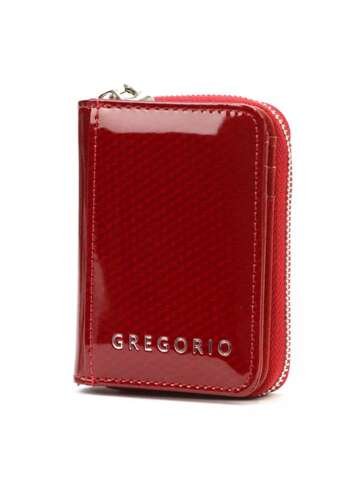 Portfel Damski Skórzany Gregorio CB-125 Czerwony z Funkcją RFID Secure