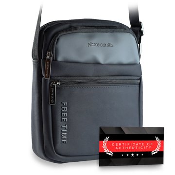 Pierre Cardin 2061 ALAN09 saszetka męska czarna na ramię sportowa Certyfikat