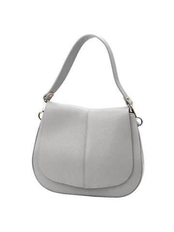 Torebka Damska Skórzana Luka 24-033 DOLLARO Popiel Na Ramię z Dodatkowym Paskiem Crossbody