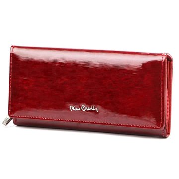 Portfel Damski Pierre Cardin 05 LINE 106 Czerwony Skóra Naturalna Poziomy Duży RFID Secure