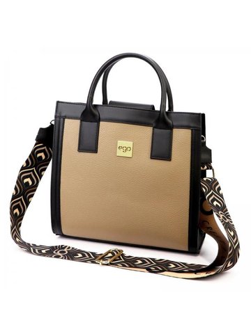 Damska Torebka Skórzana EGO ES0247CR Średnia Listonoszka na Ramię